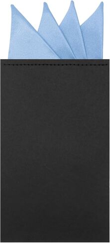 مربعات جيب مطوية مسبقًا للرجال على البطاقة، مناديل تناسب الرجال بلون خالص للعمل وحفلات الزفاف يوميًا in Kuwait