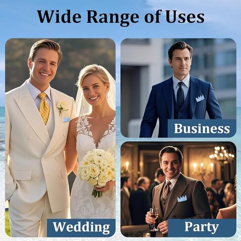 مربعات جيب مطوية مسبقًا للرجال على البطاقة، مناديل تناسب الرجال بلون خالص للعمل وحفلات الزفاف يوميًا in Kuwait