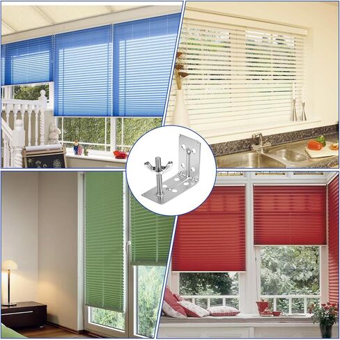 2pcs Mounting L Bracket and wingnut for Woven Wood or Bamboo Shade, Heavy Duty Angle Brackets Universal Metal L Shade Brackets for Inside, Ceiling or Wall Mount Roman Fold Shades in Saudi Arabia
