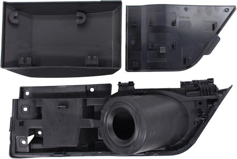 MOTOKU Fuel Filler Door Housing Pocket Hinge and Pillar Moulding Trim w/Black Hatch Cover Set for Ford Transit 2015-2022 Transit-350 HD Transit-350 Transit-250 Transit-150 2015-2023 Gas Door Cap in Saudi Arabia