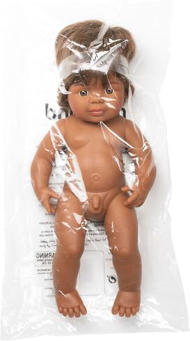 Miniland Educational Anatomically Correct 15" Baby Doll, Caucasian Boy, Brunette,Multi in Saudi Arabia