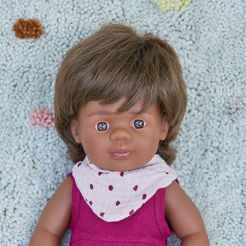 Miniland Educational Anatomically Correct 15" Baby Doll, Caucasian Boy, Brunette,Multi in Saudi Arabia