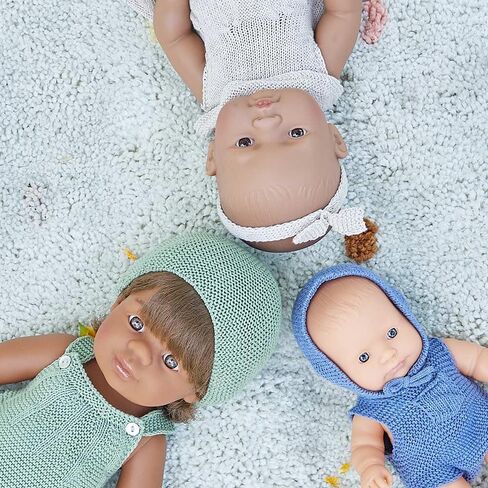 Miniland Educational Anatomically Correct 15" Baby Doll, Caucasian Boy, Brunette,Multi in Saudi Arabia