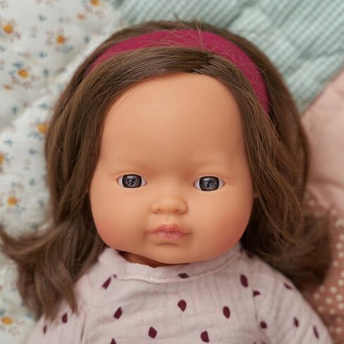 Miniland Educational Anatomically Correct 15" Baby Doll, Caucasian Boy, Brunette,Multi in Saudi Arabia