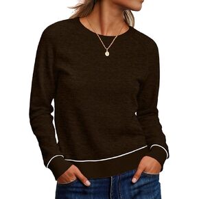 ANRABESS Sweaters for Women Long Sleeve Cropped Lightweight 2025 Fall Fashion Knit Crewneck Pullover Top Soft Trendy Outfits in Kuwait