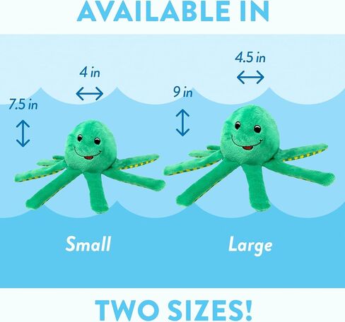 Spunky pup Clean Earth Plush Dog Toy with Squeaker - Recycled, Eco-Friendly, Floats for Beach, Lake, Pool - Hammerhead Shark, Large in Saudi Arabia