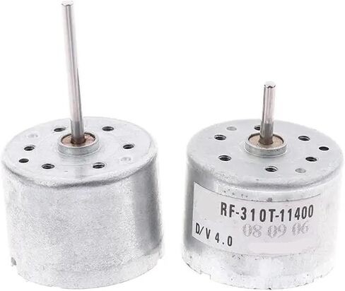 DC Motor RF-310T-11400, 3V-9V, 4000-7100 RPM, 2mm Shaft, 24mm Body Diameter in Saudi Arabia