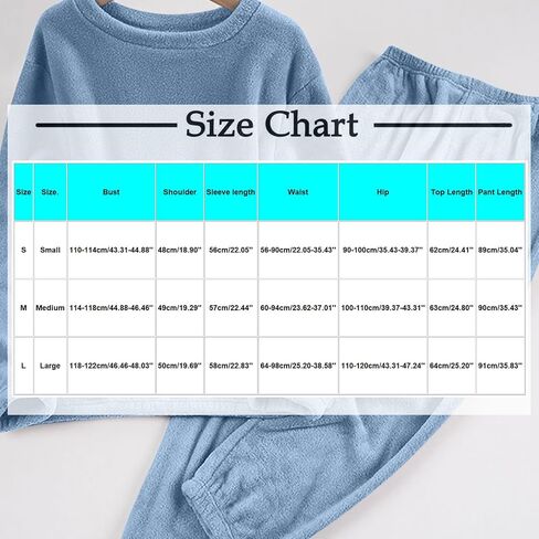 Fleece Pajamas Women Warm Pjs Sets Pullover Pants Loose Loungewear Sherpa Sweatshirts Sleepwear Winter Clothes in Saudi Arabia