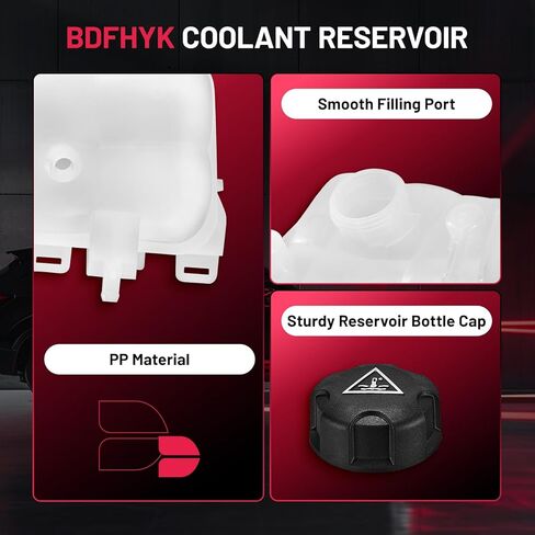 BDFHYK Engine Engine Soodant Soidant Overflow Tank متوافق مع 2018-2019 BMW 118I 318I 2014-2019 BMW I3 I3S I8 استبدال 603-332 EPT014 FRT1908C FRT2001C 17117639024 17132754264 17137539267C in Kuwait