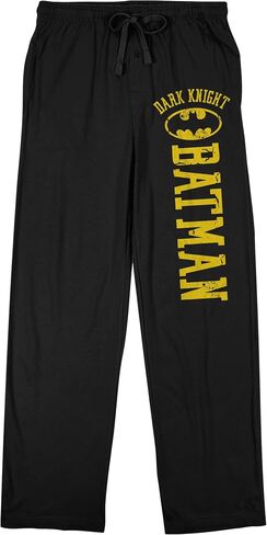 Batman Bat Signal and Dark Knight Logo 2-Pack Men's Black Tee Sleep Pajama Pants Set in Saudi Arabia