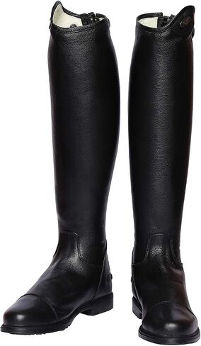 TuffRider Men's Belmont Dress Boot-Black-12-Wide in Saudi Arabia