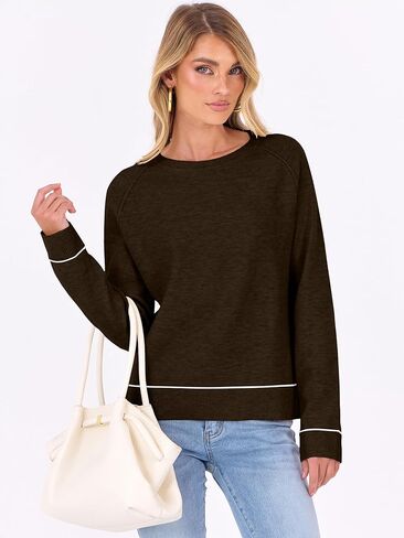 ANRABESS Sweaters for Women Long Sleeve Cropped Lightweight 2025 Fall Fashion Knit Crewneck Pullover Top Soft Trendy Outfits in Kuwait