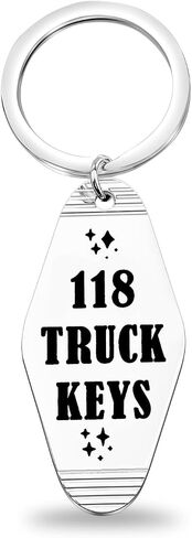 MAOFAED TV Show Inspired Gift 118 Trucks Keys Station 118 Keychain Dispatcher Merch Fire Responder Gift (118 truck key) in Saudi Arabia