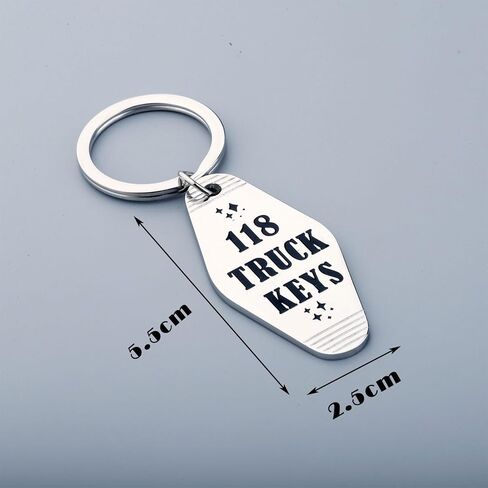 MAOFAED TV Show Inspired Gift 118 Trucks Keys Station 118 Keychain Dispatcher Merch Fire Responder Gift (118 truck key) in Saudi Arabia