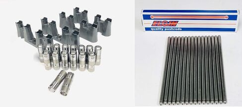 Elgin industries Hydraulic NON AFM Roller Lifters & Trays & Push Rods compatible with 1997-2016 Chevy 4.8 5.3 5.7 6.0 LS1 LS2 LS3 LS6 LS7 in Saudi Arabia