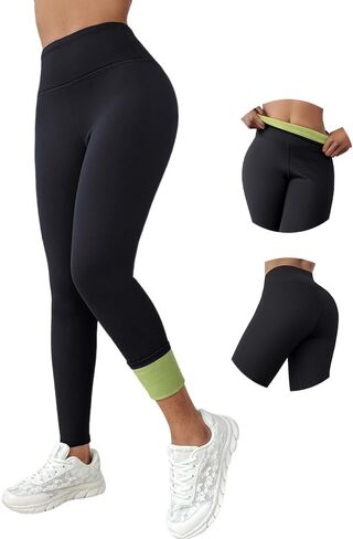 CHICME Fleece Lined Leggings Women 2025 Tummy Control Thermal Warm High Waisted Winter Yoga Pants with Pockets in Saudi Arabia