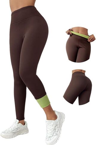 CHICME Fleece Lined Leggings Women 2025 Tummy Control Thermal Warm High Waisted Winter Yoga Pants with Pockets in Saudi Arabia