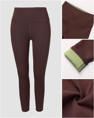 CHICME Fleece Lined Leggings Women 2025 Tummy Control Thermal Warm High Waisted Winter Yoga Pants with Pockets in Saudi Arabia