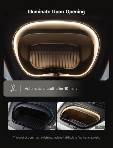 TPARTS Frunk LED Light Strip for Tesla Model 3 (2021-2023) Silicone Waterproof Tesla Front Trunk Ambient Lighting Bar Model 3 Interior Accessories in Saudi Arabia