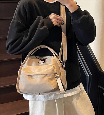 Nylon Crossbody Bags for Women Casual Top Handle Satchels Underarm Shoulder Hobo Purse Small Tote Bag Commute Clutch Purse in Saudi Arabia