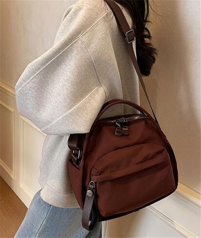 Nylon Crossbody Bags for Women Casual Top Handle Satchels Underarm Shoulder Hobo Purse Small Tote Bag Commute Clutch Purse in Saudi Arabia