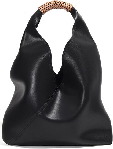 JIUFENG Hobo Bag for Women Genuine Leather Bucket Tote Bag Solid Color Commuter Underarm Shoulder Bag Womens Handbag in Kuwait