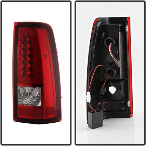 ACANII - For 1999-2002 Chevy Silverado 1500 2500 3500 99-06 GMC Sierra Red LED Tube Tail Lights Brake Lamps Left+Right in Saudi Arabia