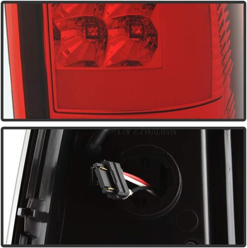 ACANII - For 1999-2002 Chevy Silverado 1500 2500 3500 99-06 GMC Sierra Red LED Tube Tail Lights Brake Lamps Left+Right in Saudi Arabia