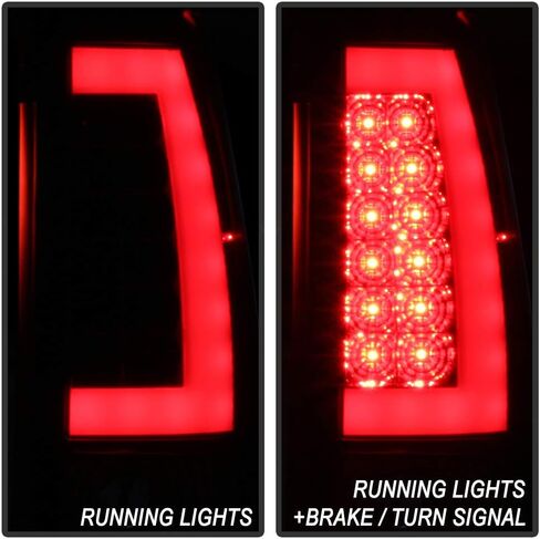 ACANII - For 1999-2002 Chevy Silverado 1500 2500 3500 99-06 GMC Sierra Red LED Tube Tail Lights Brake Lamps Left+Right in Saudi Arabia