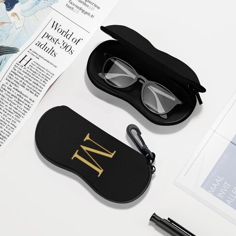 Sunglasses Soft Case, Ultra Light Portable Neoprene Zipper Glasses Case for Men Women in Saudi Arabia