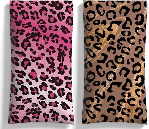 Eyeglasses Sunglasses Case PU Soft Squeeze Top Glasses Pouch for Women Floral Pattern Portable Anti Scratch in Saudi Arabia