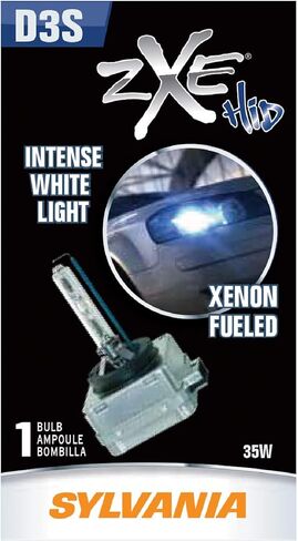 SYLVANIA - D3S SilverStar zXe HID (High Intensity Discharge) Headlight Bulb - High Performance Brighter and Whiter Light, Xenon Fueled, with a HID Attitude and Style (Contains 1 Bulb) in Saudi Arabia