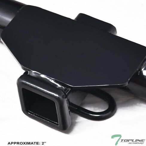 Class 3 III Black 2" Receiver Tube Rear Bumper Trailer Tow Hitch Towing Mount + 2 Inch Drop Loaded Ball Compatible with 05-15 Xterra in Saudi Arabia