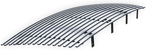APS Compatible with Infiniti QX56 2004-2010 Main Upper Stainless Steel Black 8x6 Horizontal Billet Front Grill Grille Insert N85447J in Saudi Arabia