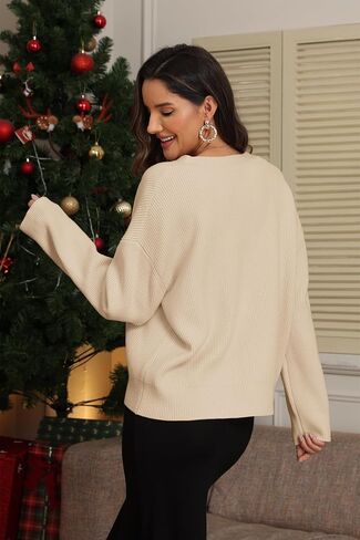 ATHMILE Oversized Cardigan Sweaters for Women Lightweight Button V-Neck Casual Open Front Knit Fall Outfits 2025 in Saudi Arabia