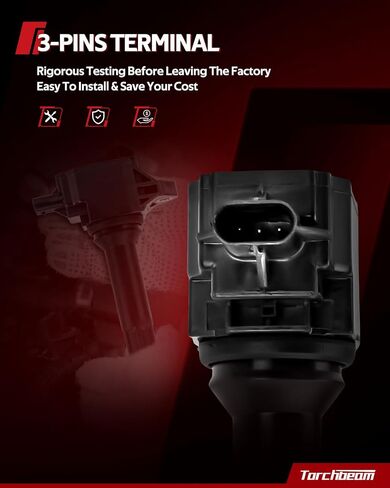 حزم ملف الإشعال Torchbeam UF710 متوافقة مع Subaru Forester 2014-2016، Outback/XV Crosstrek/Legacy/BRZ 2013-2014، Impreza 2013-2015، Scion FR-S 2013-2014، 4 قطع in Saudi Arabia