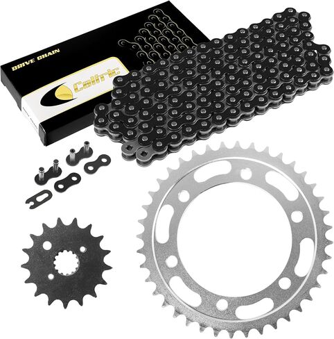 Caltric Black Drive Chain and Sprocket Kit Compatible With Suzuki GSX-R1300R Hayabusa 1300 1999-2007 in Saudi Arabia