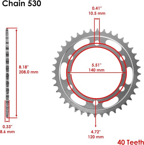 Caltric Black Drive Chain and Sprocket Kit Compatible With Suzuki GSX-R1300R Hayabusa 1300 1999-2007 in Saudi Arabia