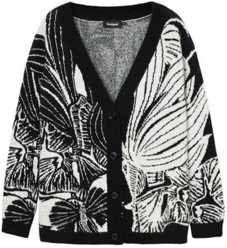 Desigual Women's Woman Flat Knit Thick Gauge Jacket in Saudi Arabia