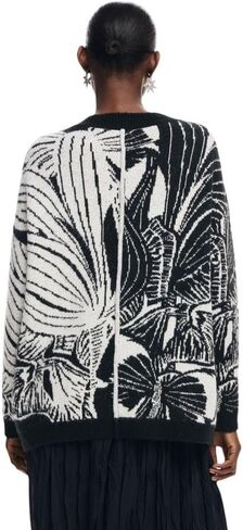 Desigual Women's Woman Flat Knit Thick Gauge Jacket in Saudi Arabia