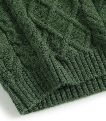 Vamtac Vintage Sweaters Crewneck Cable Knit Sweater Soft Warm Pullover Oversized Tops Fall Winter Trendy Y2k Outfits in Saudi Arabia