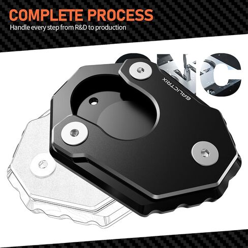 متوافق مع Kawasaki Z900 Z650 Z800 Z1000 Z 900 650 RS NINJA650 NINJA 1000SX 300 250 ZX 6R 10R ER 6N 6F للدراجات النارية مسند مسند جانبي ملحقات لوحة الدعم (أسود) in Kuwait
