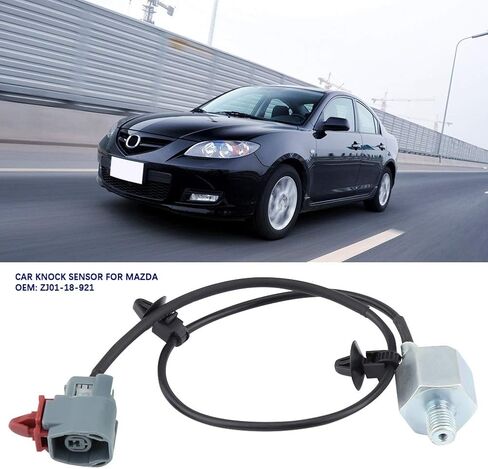 Knock Sensor, Car Auto Sensor ZJ01-18-92 Replacement for Mazda 3 BK 1.4 1.6 2.0 2.3 2003 2004 2005 2006 2007 2008 2009, Professional Knock Sensor in Saudi Arabia