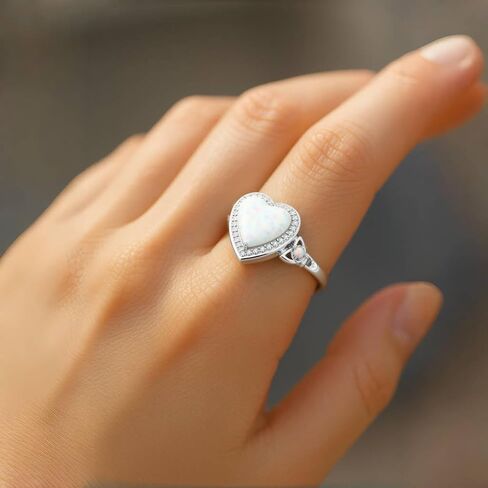 Celtic Sterling Silver Birthstone Rings- Adjustable Size Women Jewelry Birthday Gifts for Women,Girlfriend,Wife,Mom in Saudi Arabia