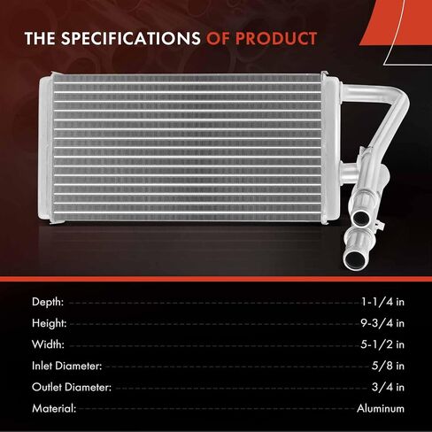 قلب سخان HVAC ممتاز متوافق مع Buick Rendezvous 2002-2007، Terraza 2005-2007 وChevrolet Uplander 2005-2009، Venture & Oldsmobile Silhouette & Pontiac Aztek، Montana & Saturn Relay in Kuwait