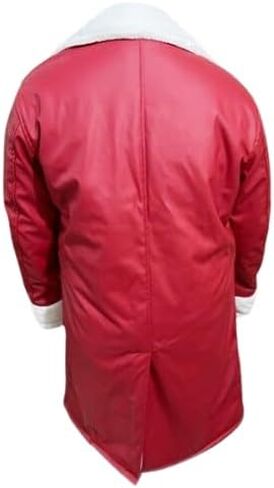Men's Christmas Santa Claus Handmade Christmas Gift A2 Bomber Aviator Real Leather Coat Jacket in Saudi Arabia