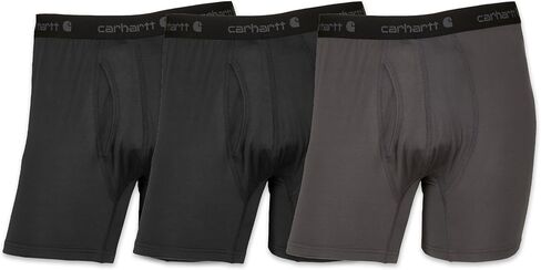 Carhartt Men's Stretch Synthetic Blend 5" Boxer Brief 3 Pack in Saudi Arabia