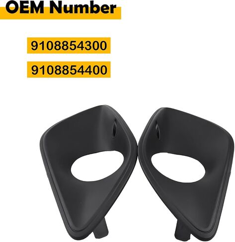 9108854300 9108854400 Pair Front Bumper Fog Light Grille Trim Cover Set Compatible with Mercedes-Benz Sprinter W907 W910 2018-2022 in Saudi Arabia