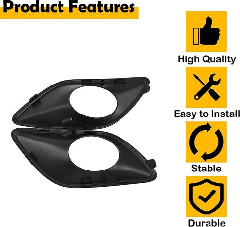 9108854300 9108854400 Pair Front Bumper Fog Light Grille Trim Cover Set Compatible with Mercedes-Benz Sprinter W907 W910 2018-2022 in Saudi Arabia