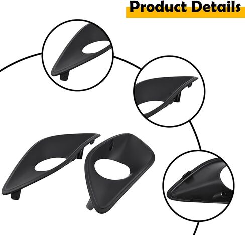9108854300 9108854400 Pair Front Bumper Fog Light Grille Trim Cover Set Compatible with Mercedes-Benz Sprinter W907 W910 2018-2022 in Saudi Arabia